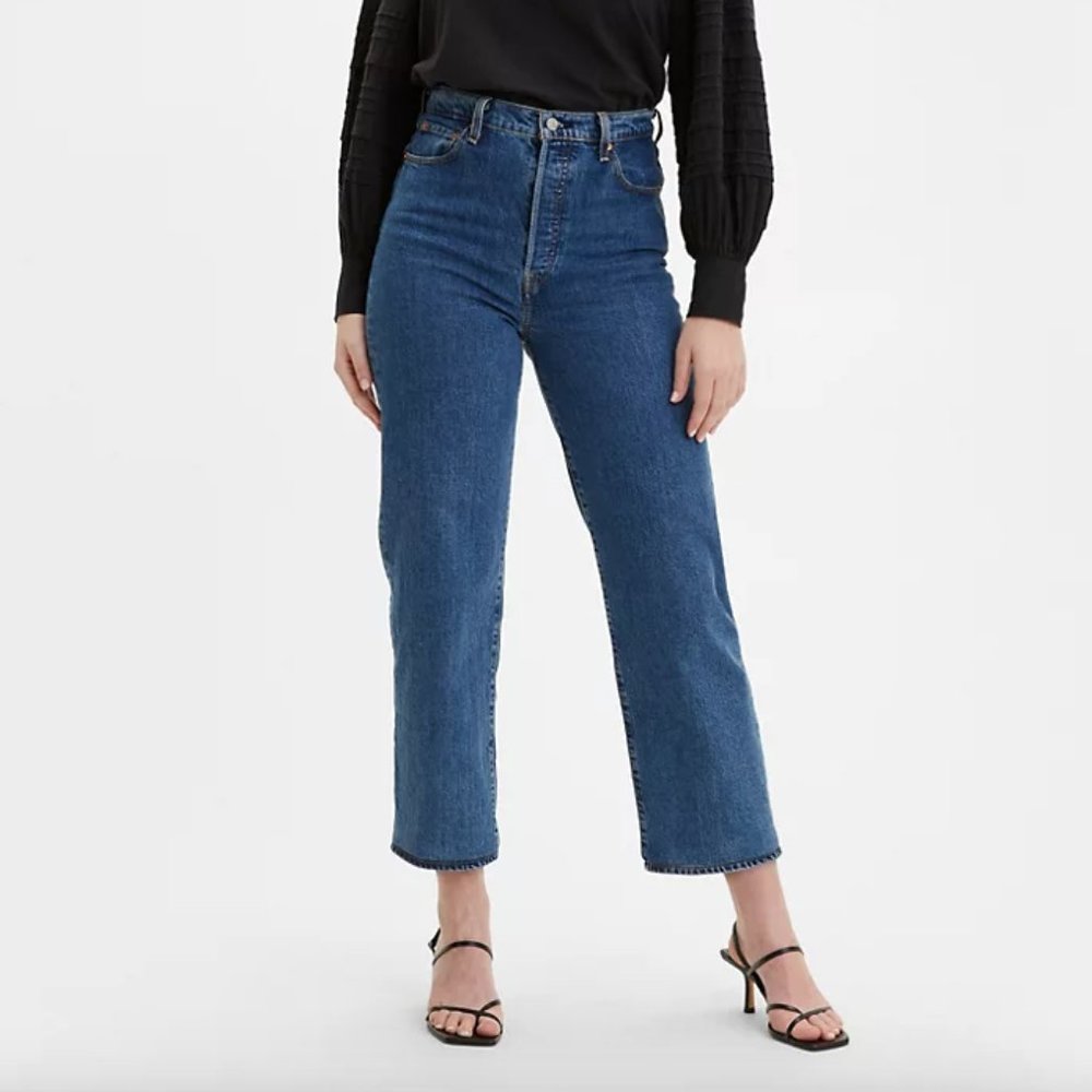 Levi's Ribcage Straight Jeans - Georgie Wash